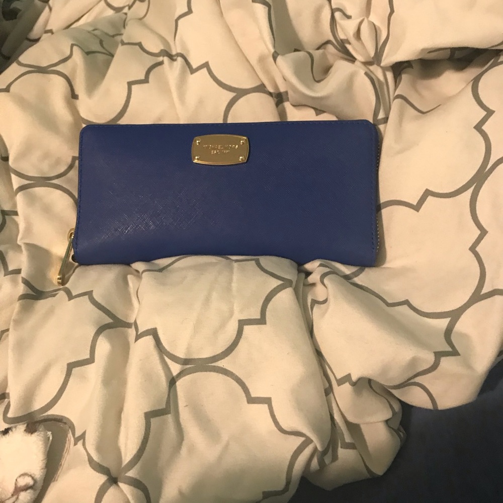 Royal blue Michael Kors wallet